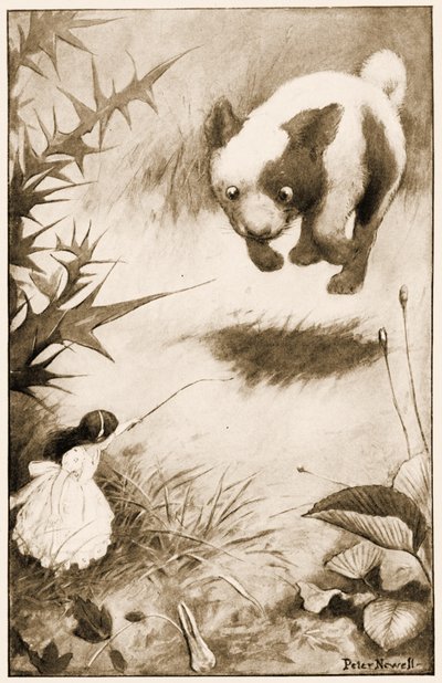 The Puppy Jumped into the Air, Illustration for Lewis Carroll